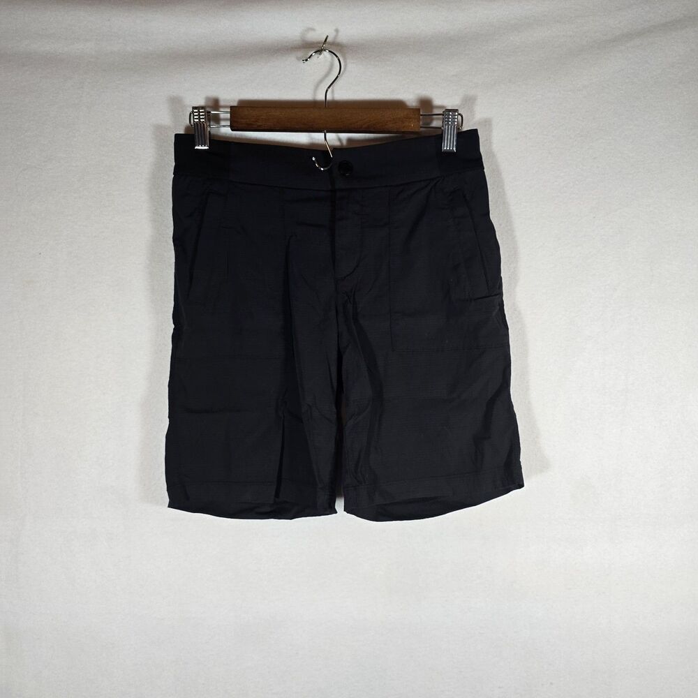 Athleta Ready Set Go 2 in 1 Athletic Shorts Womens Size 2 Black Running
